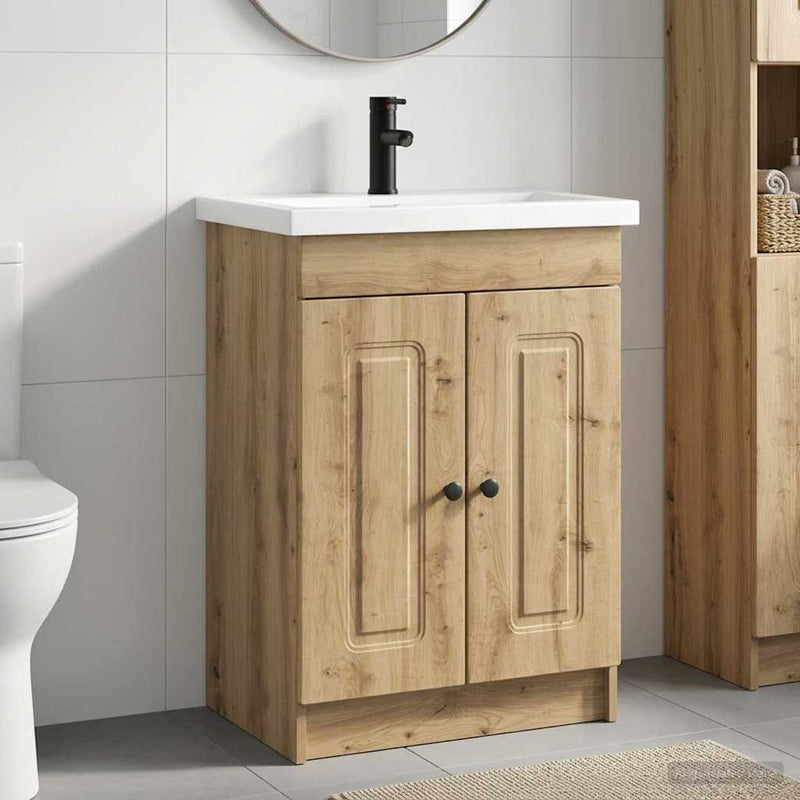 Set de mobilier pentru baie Stejar Artizanal