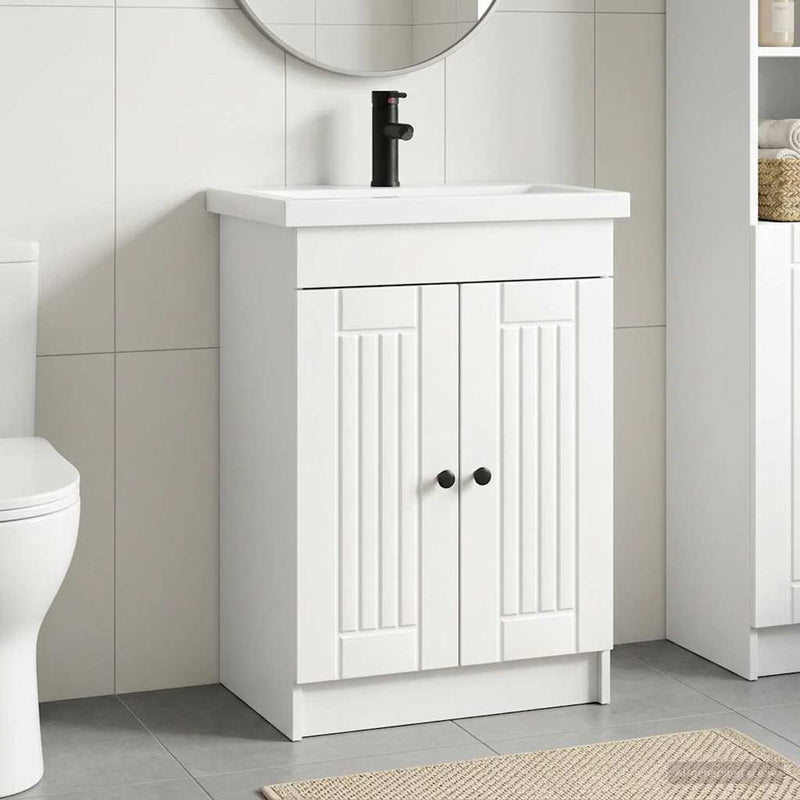 Set de mobilier pentru baie Alb 78,5 x 37,5 x 81 cm
