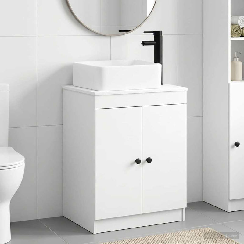 Set de mobilier pentru baie Alb Lemn prelucrat