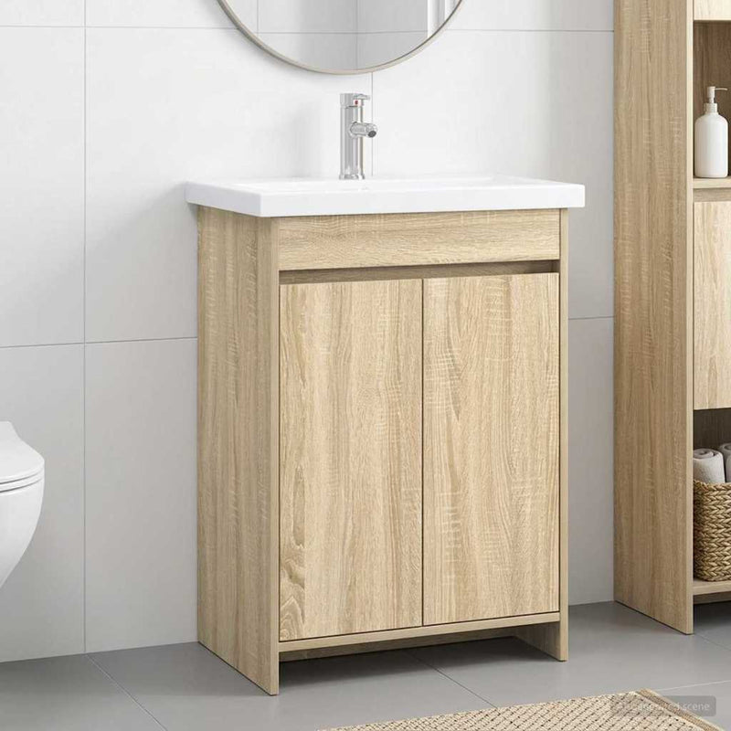Set de mobilier pentru baie Stejar Sonoma 61 x 40 x 84,5 cm
