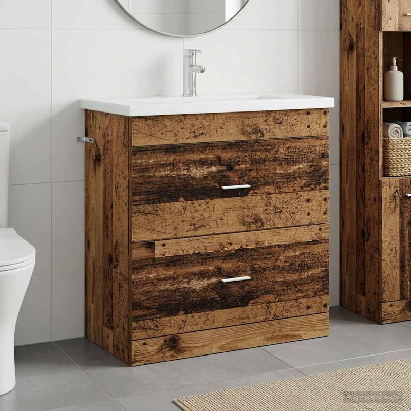 Set de mobilier pentru baie Lemn vechi 81 x 40 x 84,5 cm