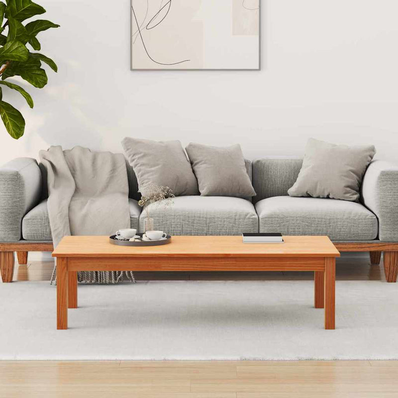 Masă de cafea Max Brown 110 x 50 x 30 cm Lemn de pin masiv