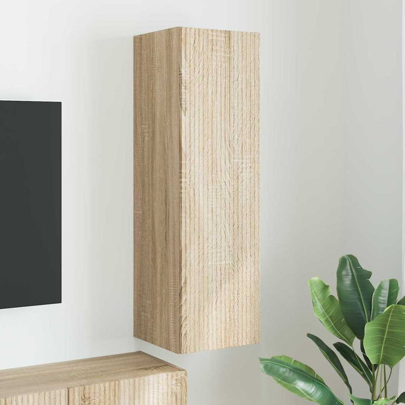 Dulap TV de perete 30 x 31 x 100 cm Sonoma Lemn prelucrat