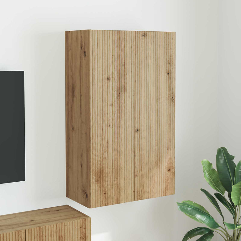 Dulap TV de perete 59,5 x 31 x 100 cm Stejar Artizanal