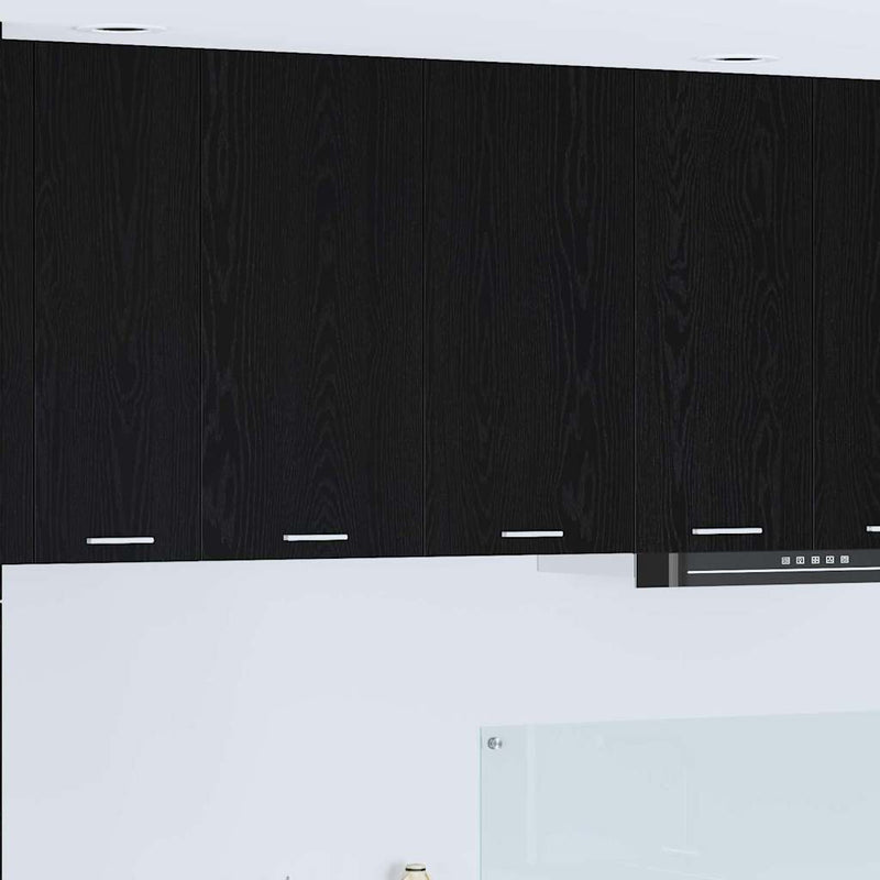Dulap suspendat Stejar Negru 80 x 31 x 80 cm Lemn prelucrat