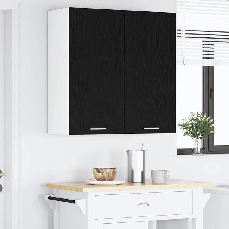 Dulap suspendat Stejar Negru 80 x 31 x 80 cm Lemn prelucrat