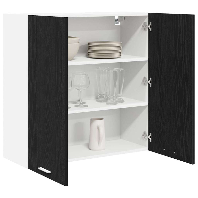 Dulap suspendat Stejar Negru 80 x 31 x 80 cm Lemn prelucrat