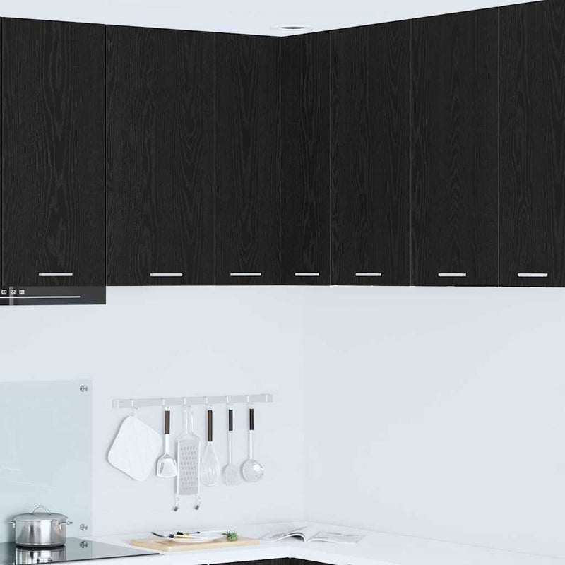 Dulap suspendat Stejar negru și Alb 57 x 57 x 80 cm