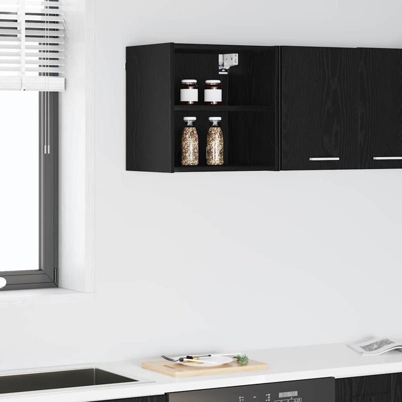 Dulap suspendat Stejar Negru 40 x 29,5 x 40 cm Lemn prelucrat