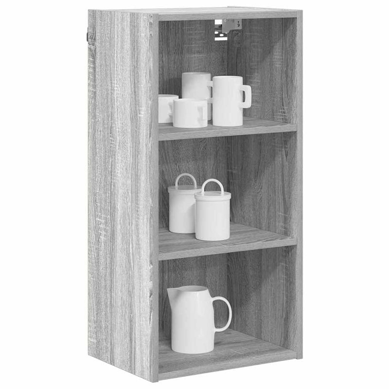 Dulap suspendat Gri Sonoma 40 x 29,5 x 80 cm Lemn prelucrat