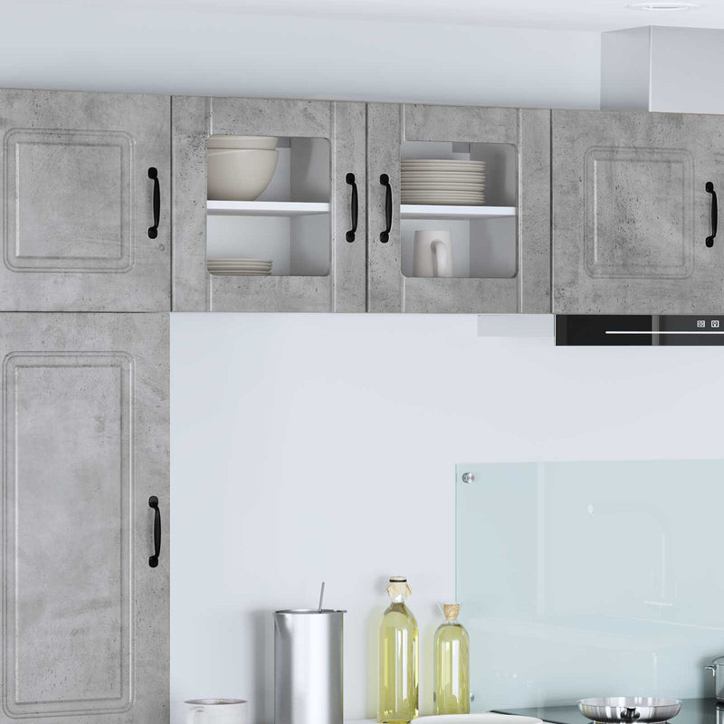 Dulap de sticlă pentru perete LUCCA Gri Beton 40 x 31 x 40 cm