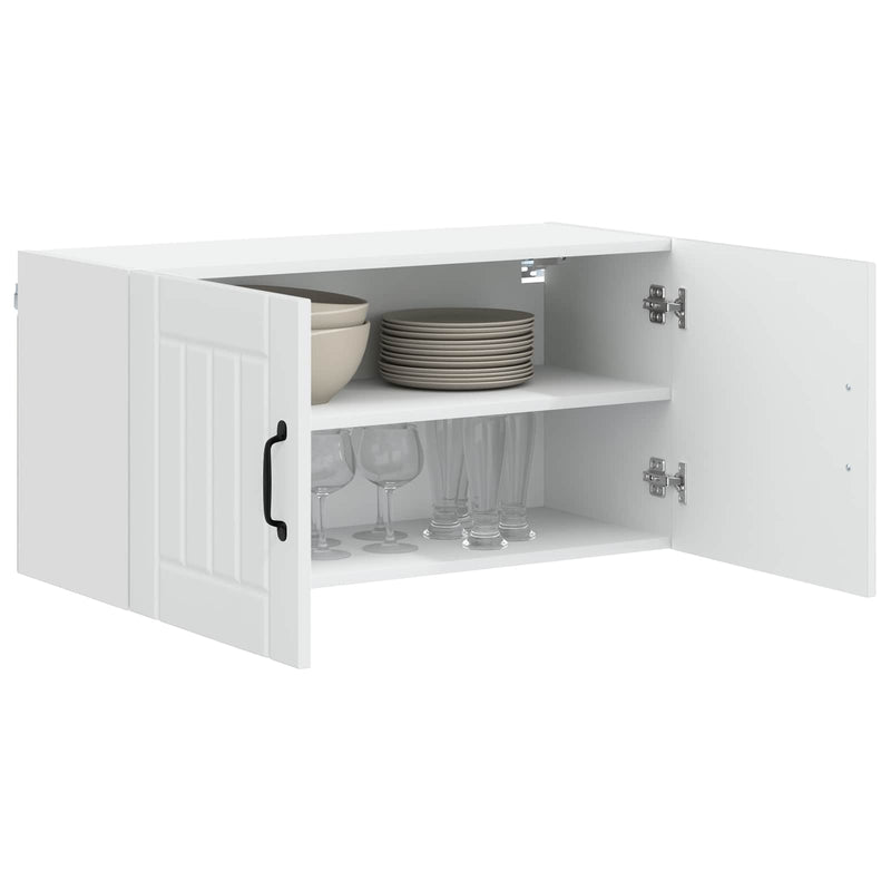 Dulap de perete LUCCA Alb 80 x 31 x 40 cm Lemn prelucrat