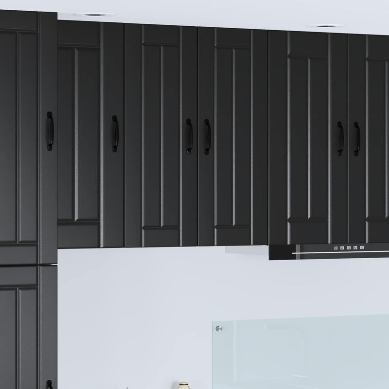 Dulap de perete LUCCA Negru 30 x 31 x 80 cm Lemn prelucrat