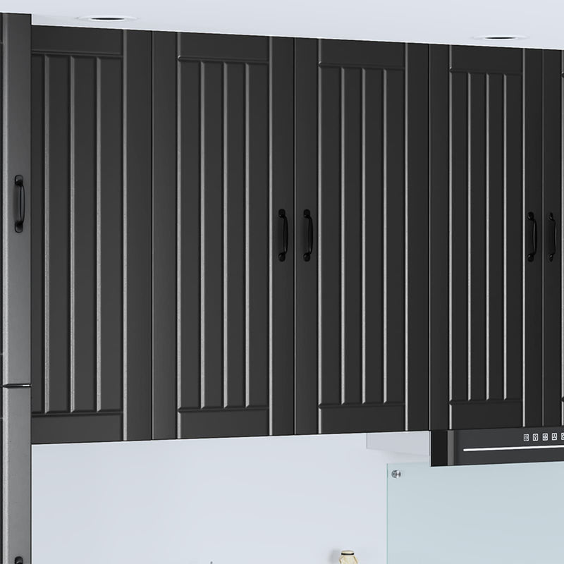 Dulap de perete LUCCA Negru 80 x 31 x 100 cm Lemn prelucrat