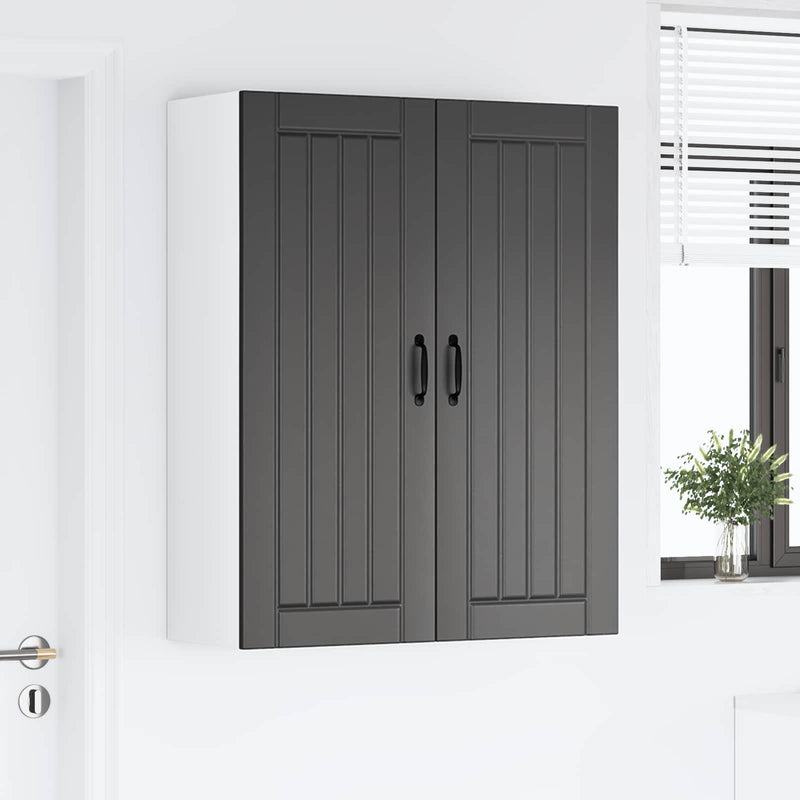 Dulap de perete LUCCA Negru 80 x 31 x 100 cm Lemn prelucrat