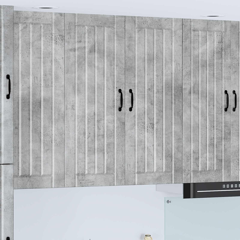 Dulap de perete LUCCA Gri Beton 80 x 31 x 100 cm Lemn prelucrat