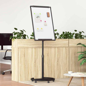 Tablă albă magnetică Manual Negru și Alb 62 x 62,5 x 197 cm EPS