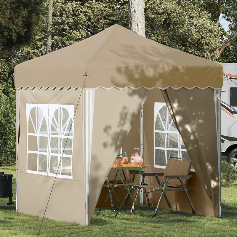 Cort de Petrecere Pop-up 195 x 195 x 245 cm Crem