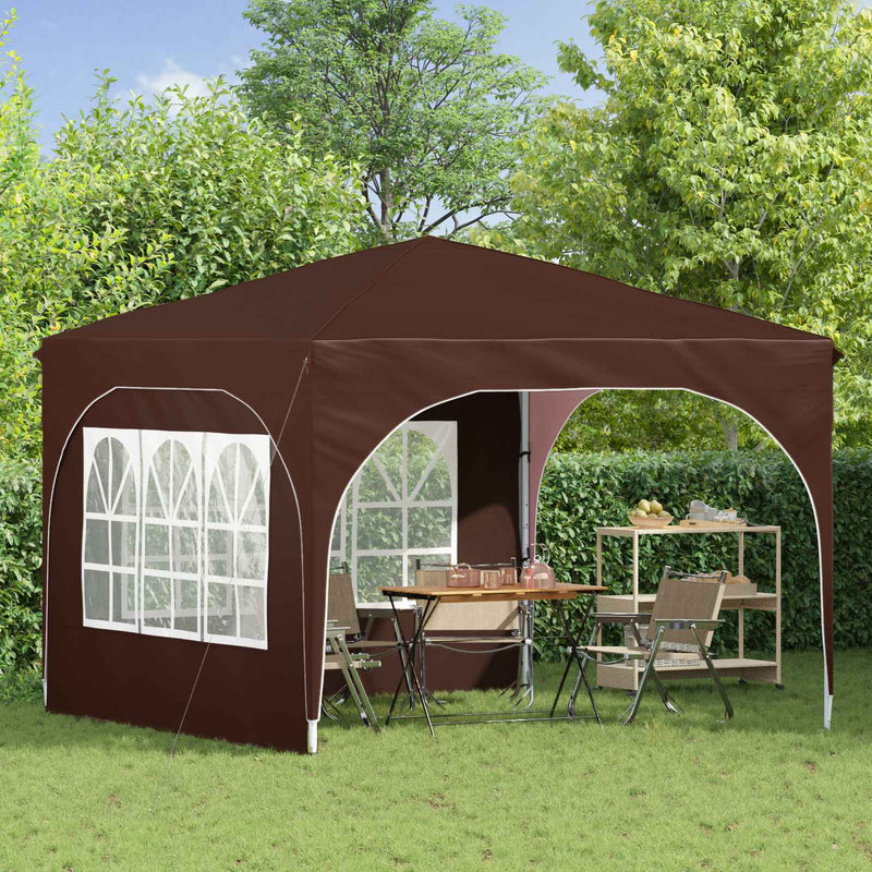 Cort de Petrecere Pop-up 290 x 290 x 245 cm Maro