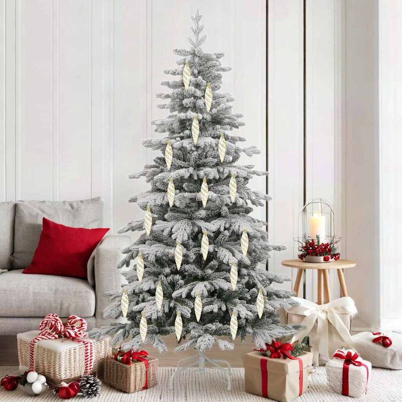 Bola în formă de spirală de Crăciun 40 buc. Auriu 3 x 11 cm
