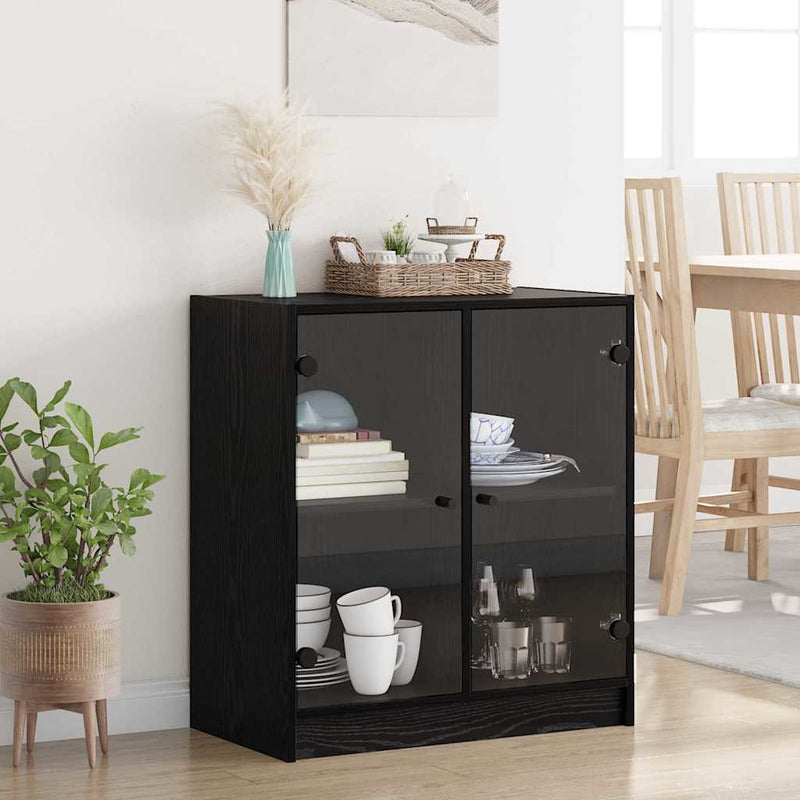Dulap lateral Stejar Negru 68 x 37 x 75,5 cm Lemn prelucrat