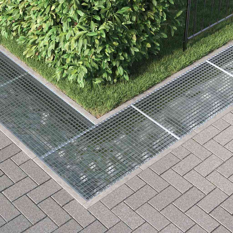 Grătar Argintiu 30 x 30 x 2 cm Oțel galvanizat prin imersie