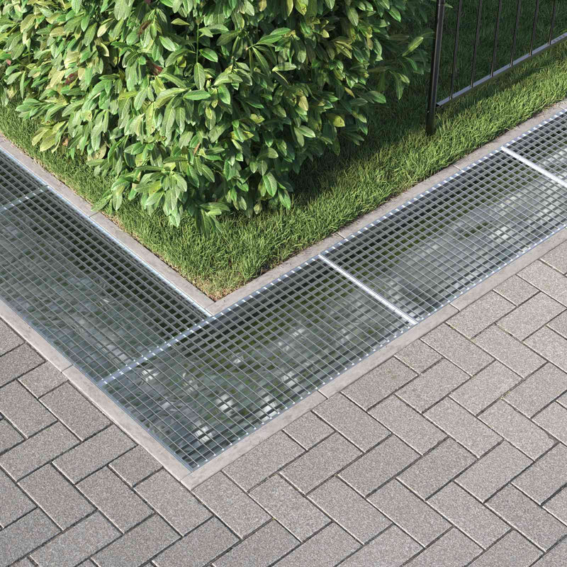 Grătar Argintiu 100 x 50 x 2 cm Oțel galvanizat prin imersie