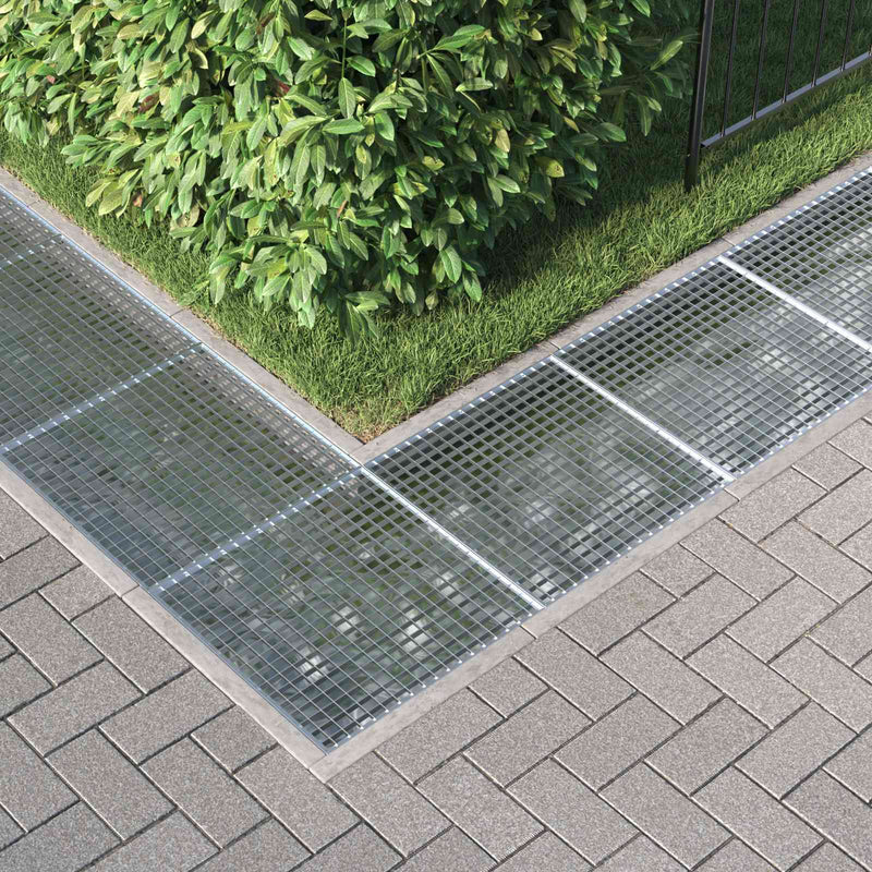 Grătar Argintiu 60 x 60 x 2 cm Oțel galvanizat prin imersie