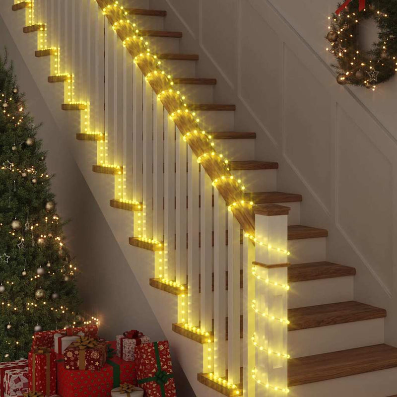 Lumină cu sfoară cu 480 LED Alb cald 20 m PVC