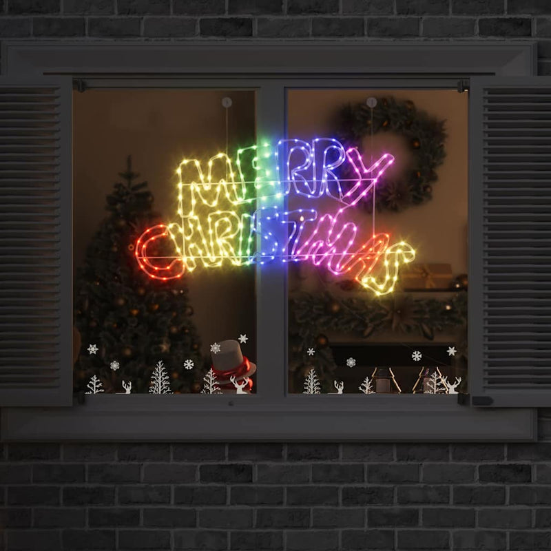 Semn de Crăciun 240 LED-uri Multicolour 99,5 x 54 cm PVC