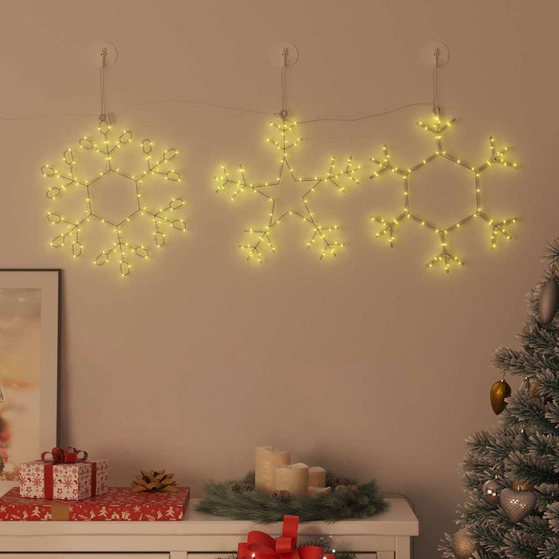 Fulger de Crăciun 252 LED-uri Alb cald 44,5 x 38 cm PVC