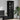 Bufet FLORIN 60 x 35 x 182 cm Negru Lemn prelucrat