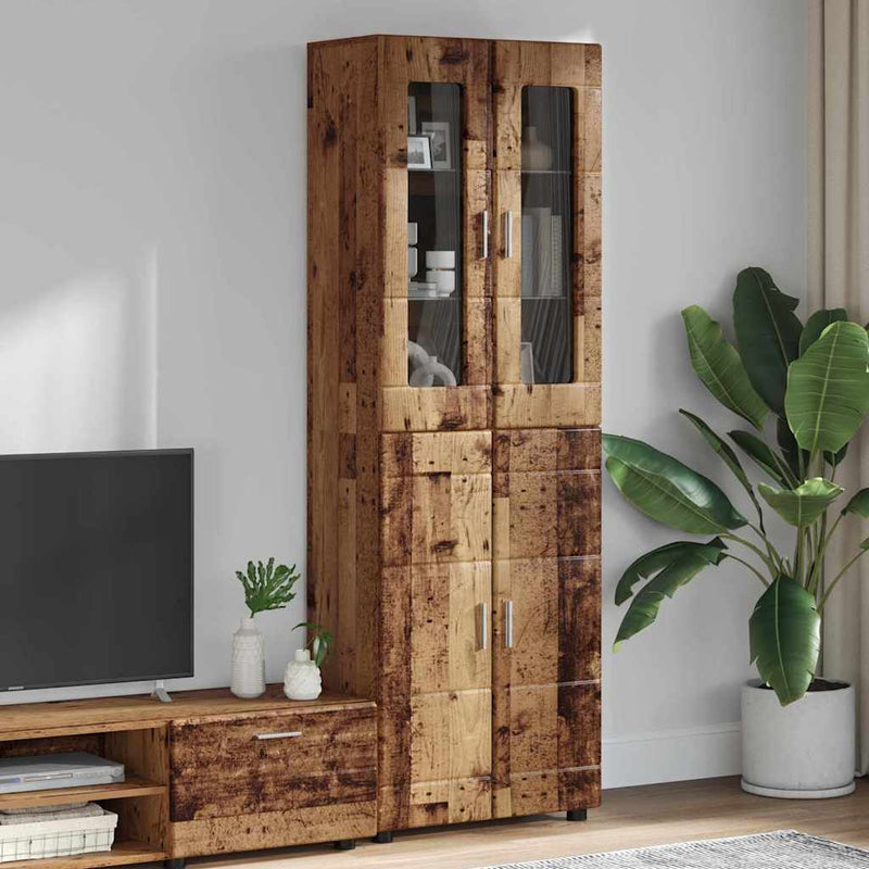 Bufet FLORIN 60 x 35 x 182 cm Lemn vechi Lemn prelucrat