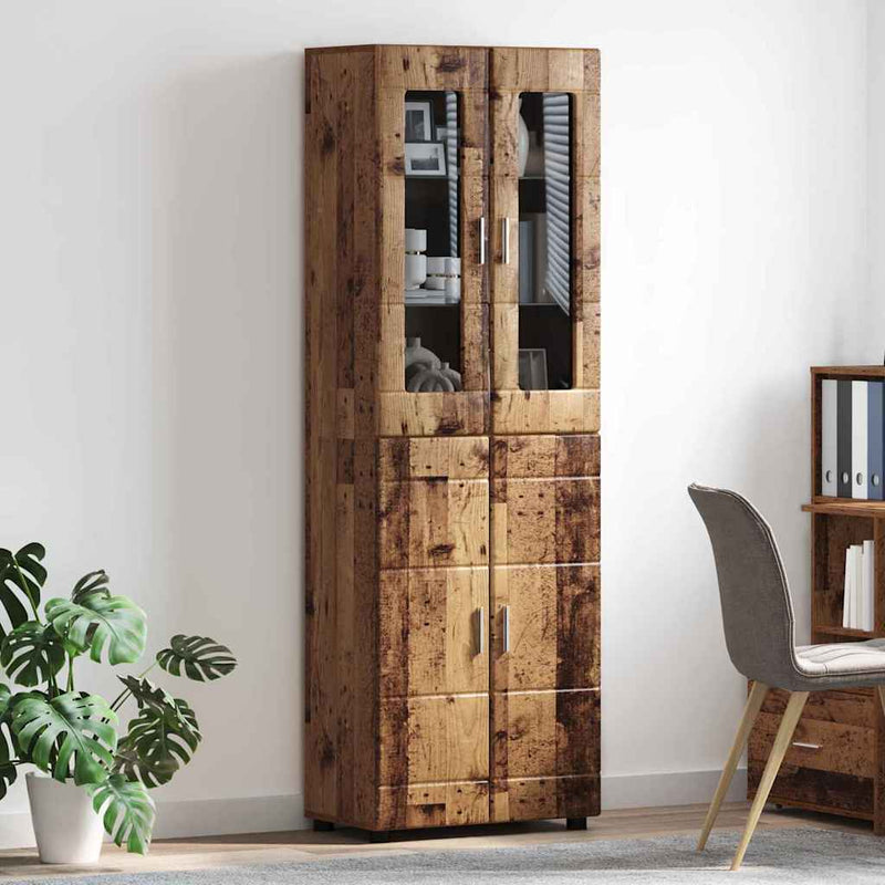 Bufet FLORIN 60 x 35 x 182 cm Lemn vechi Lemn prelucrat