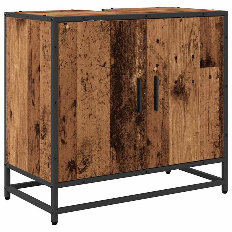 Set de mobilier pentru baie 4 buc. Lemn Vechi Lemn prelucrat