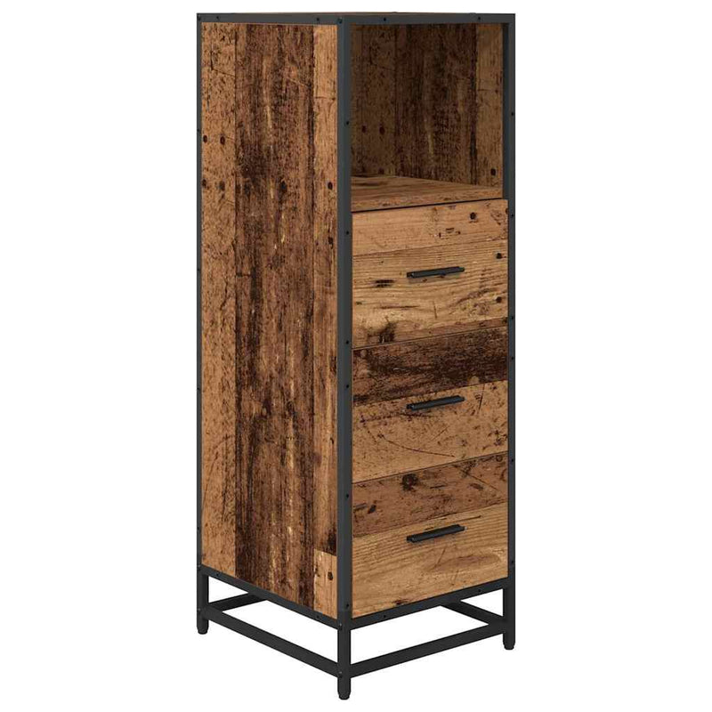 Set de mobilier pentru baie 4 buc. Lemn Vechi Lemn prelucrat