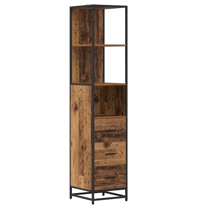 Set de mobilier pentru baie 4 buc. Lemn Vechi Lemn prelucrat