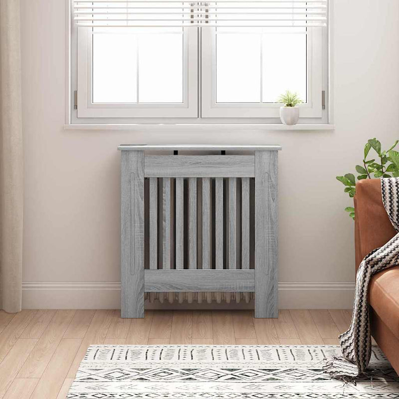 Capac pentru radiator Sonoma gri 78 x 19 x 81,5 cm