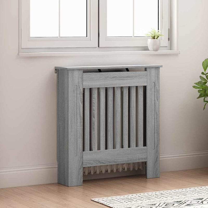 Capac pentru radiator Sonoma gri 78 x 19 x 81,5 cm