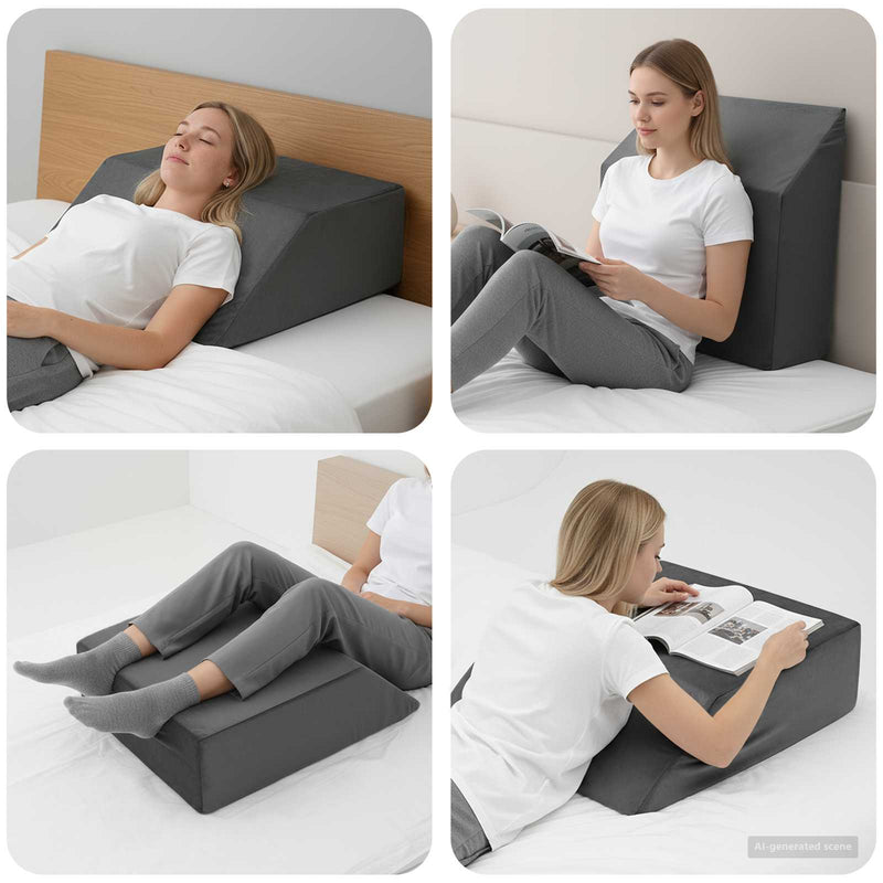 Pillow pentru Picioare 63 x 52 x 19 cm Ferm Spumă PU Gri