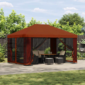 Pavilion cu panouri laterale 4 × 3 m Terracota