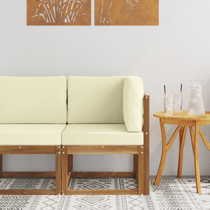 Sofa Colțar pentru Exterior Lemn Solid de Acacia