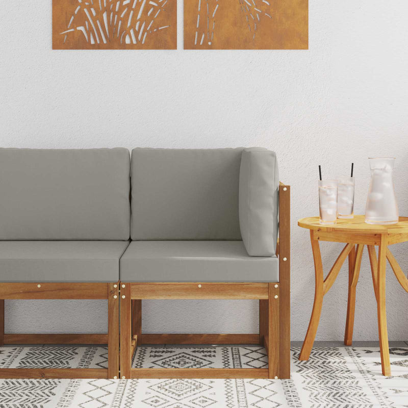 Sofa Colțar pentru Exterior Lemn Solid de Acacia