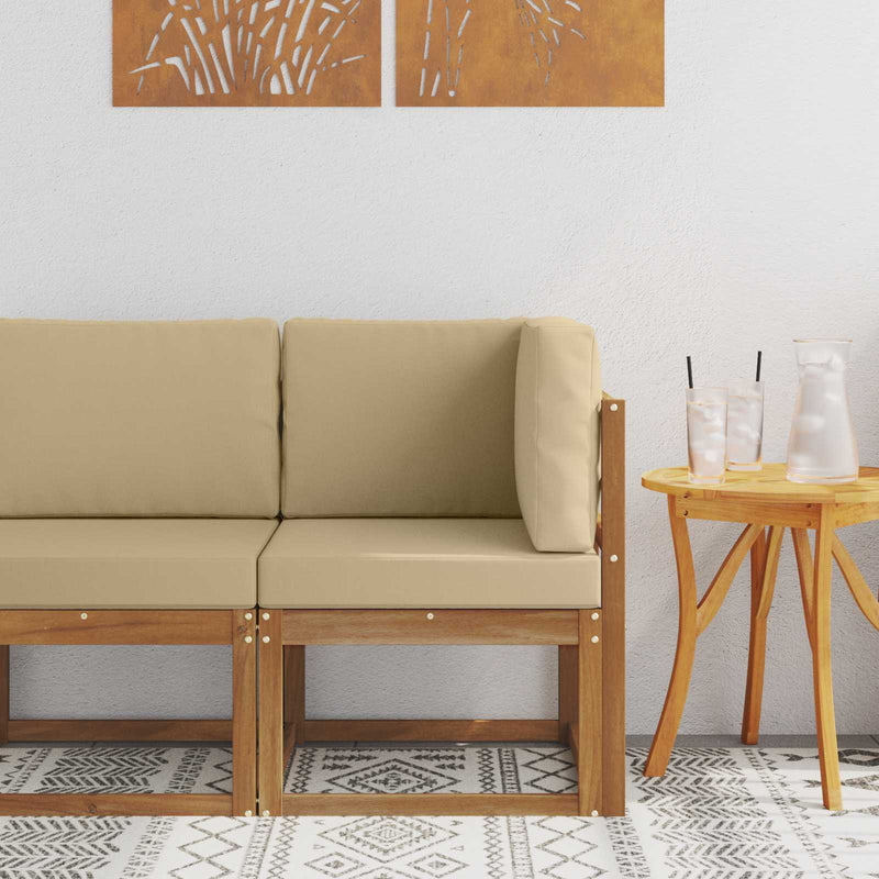 Sofa Colțar pentru Exterior Lemn Solid de Acacia