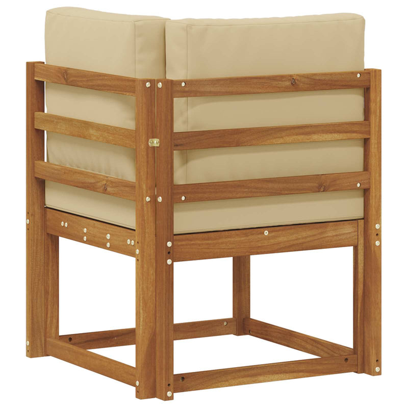 Sofa Colțar pentru Exterior Lemn Solid de Acacia