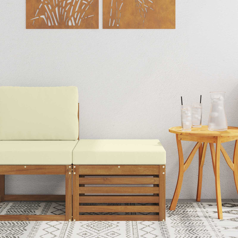 Taburet pentru exterior Lemn Solid de Acacia natural