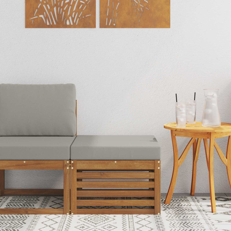 Taburet pentru exterior Lemn Solid de Acacia natural