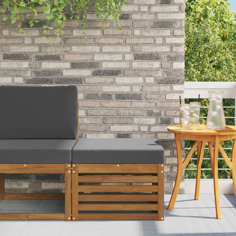 Taburet pentru exterior Lemn Solid de Acacia natural