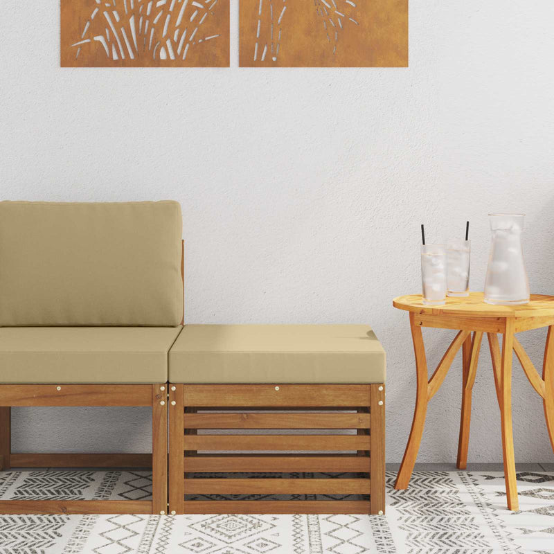 Taburet pentru exterior Lemn Solid de Acacia natural