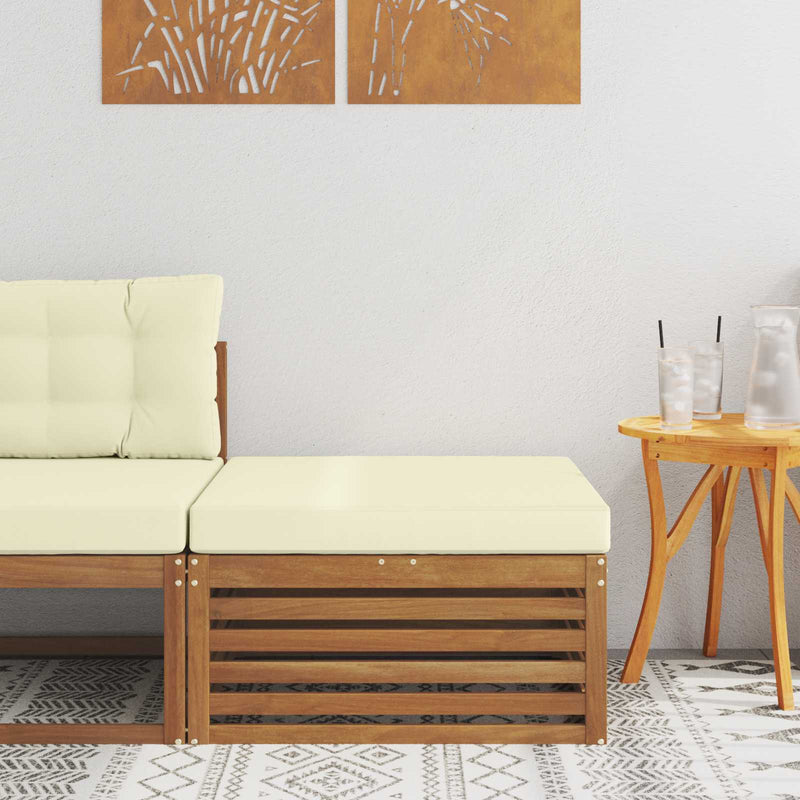 Taburet pentru exterior Lemn Solid de Acacia natural